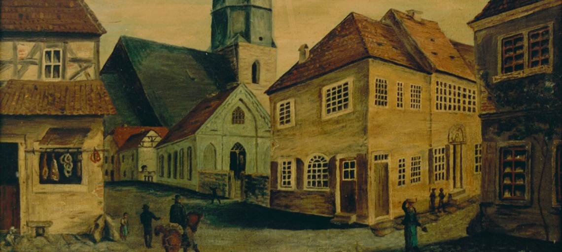 St. Petri Church, Charity School and Birth Place, ca. 1830 St. Petri Church, Charity School and Birth Place, ca. 1830