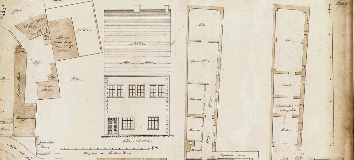 Plans for the Death House before the Renovation, 1863