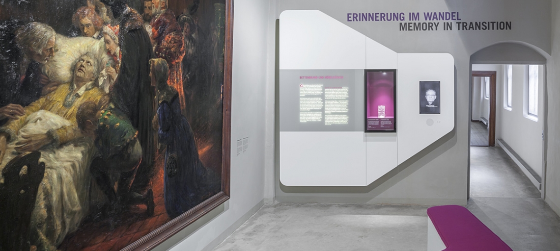 Blick in die Ausstellung in Luthers Sterbehaus Blick in die Ausstellung in Luthers Sterbehaus