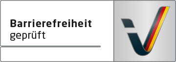Logo "Barrierefreihti geprüft"