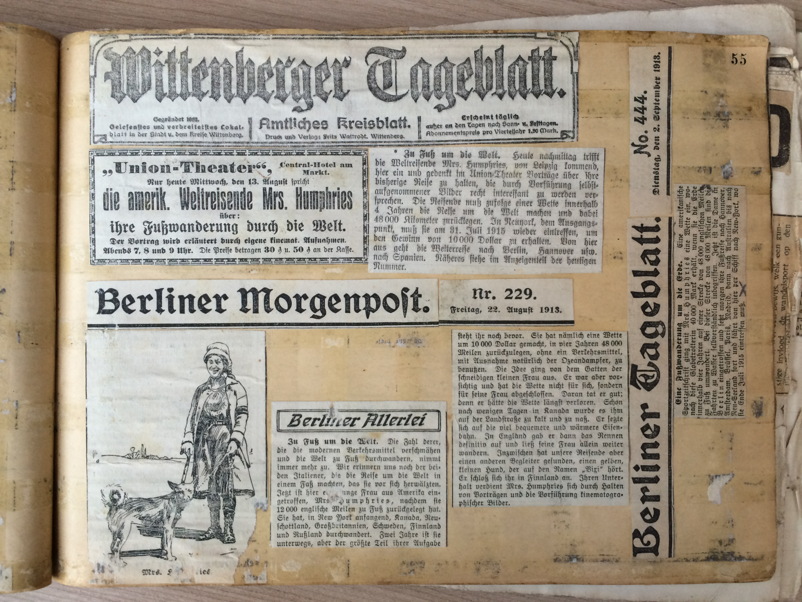Zeitungsausschnitte von 1913 Zeitungsausschnitte von 1913