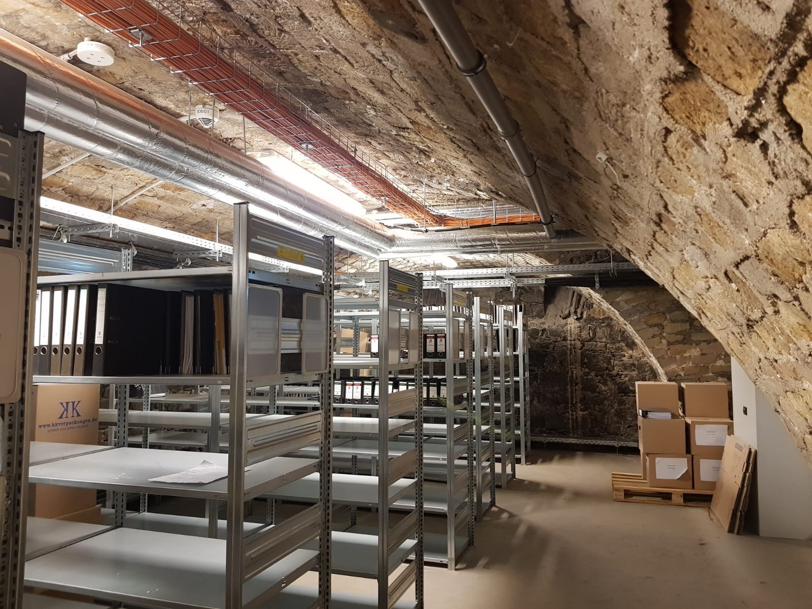 Das Archiv unter dem Augusteum in Wittenberg