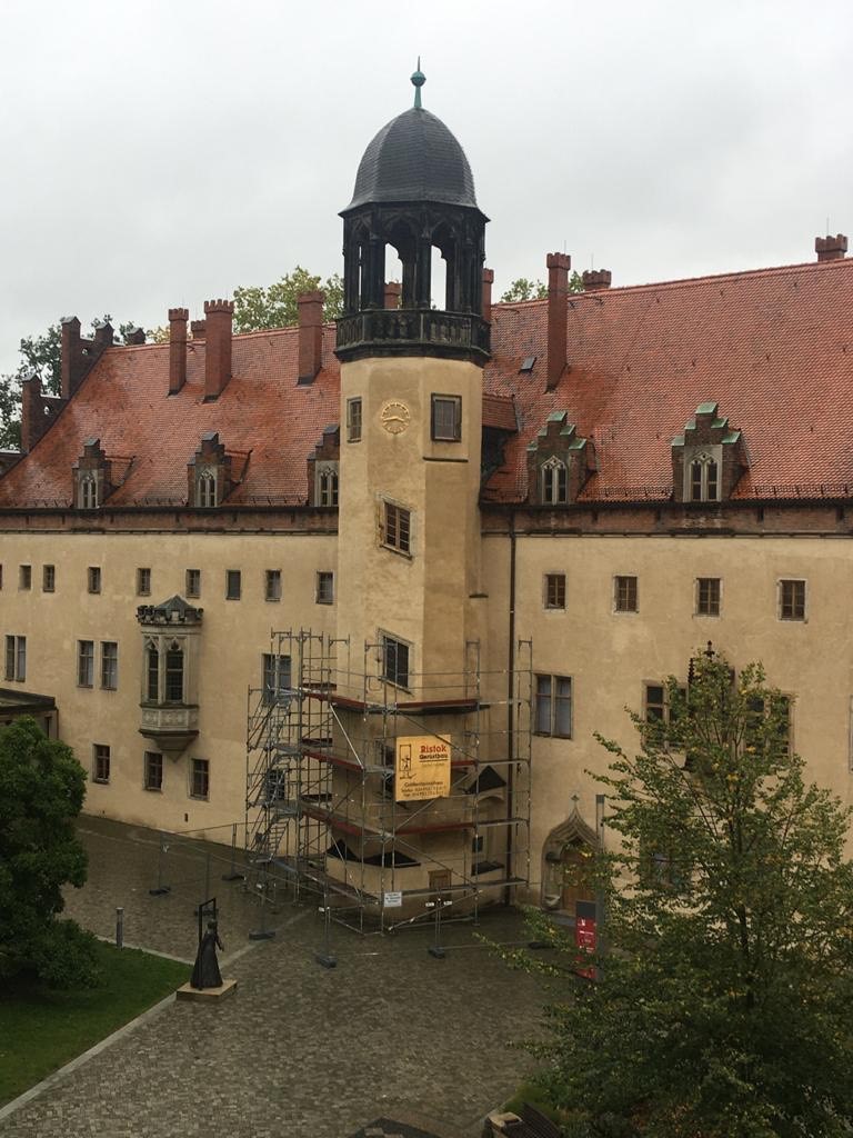 Lutherhaus, Wendelstein eingerüstet