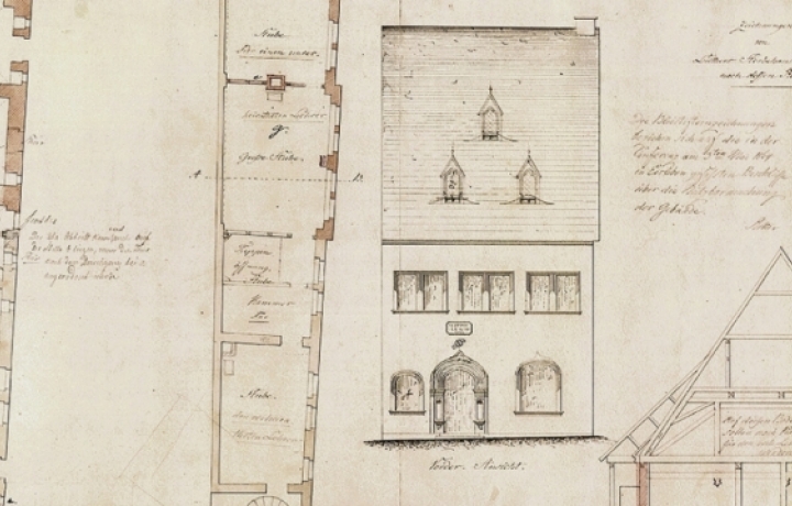 Plans for the Death House before the Renovation, 1863