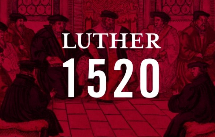 Logo zur Vortragsreihe "Luther 1520" in rot