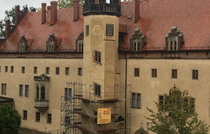 Lutherhaus, Wendelstein eingerüstet