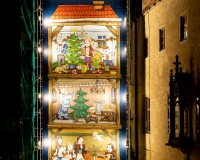 weihnachtliche Beleuchtung im Lutherhof Wittenberg