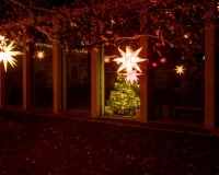 weihnachtliche Beleuchtung im Lutherhof Wittenberg