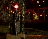 weihnachtliche Beleuchtung im Lutherhof Wittenberg