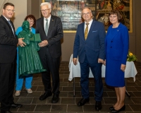 vlnr: Torsten Zugehör, Gerlinde und Winfried Kretschmann sowie Reiner und Gabriele Haseloff